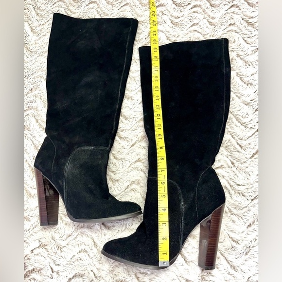Colin Stuart Tall  Black Suede Women's High Knee Boots Chic Boho Trendy
Size 10 - Picture 6 of 10